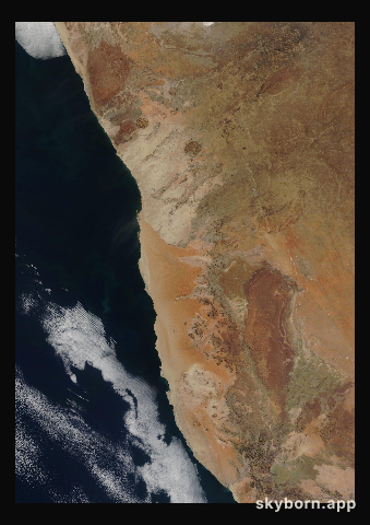 The Earth on 25 July 2020 · Namib Desert