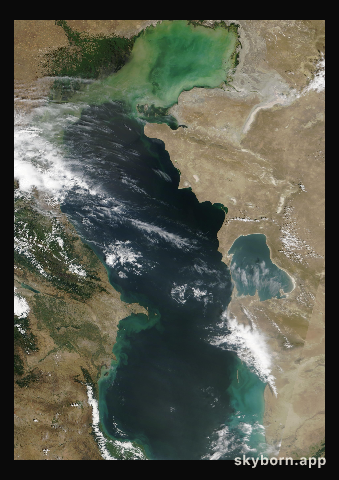 The Earth on 26 July 2020 · Caspian Sea