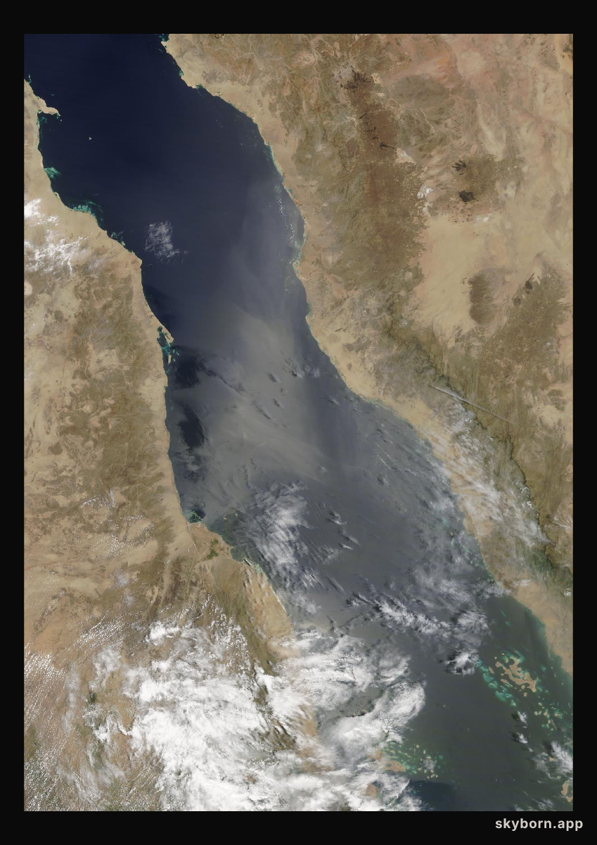 The Earth on 11 August 2020 · Red Sea