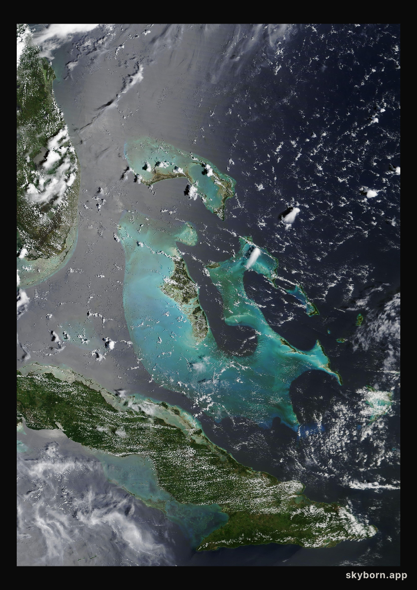 The Earth on 13 August 2020 · Bahamas