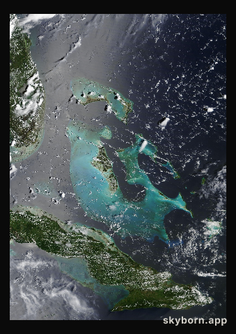 The Earth on 13 August 2020 · Bahamas