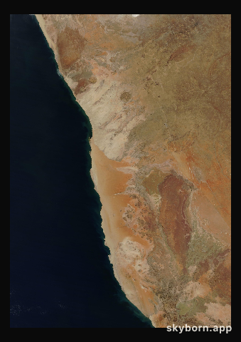 The Earth on 21 August 2020 · Namib Desert