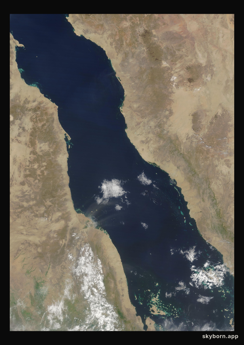 The Earth on 24 August 2020 · Red Sea