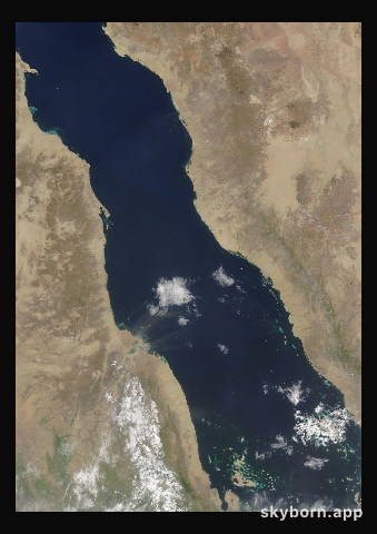 The Earth on 24 August 2020 · Red Sea