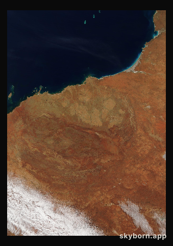 The Earth on 1 September 2020 · Pilbara, Western Australia