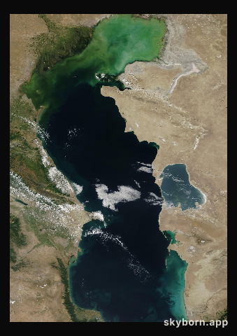 The Earth on 11 September 2020 · Caspian Sea