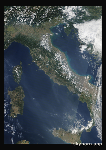 The Earth on 18 September 2020 · Italy and the Adriatic