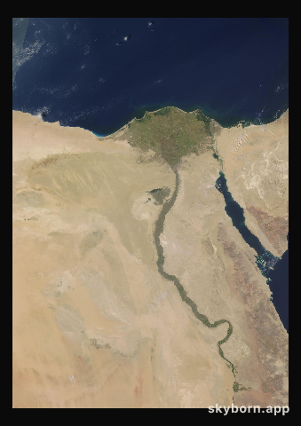 The Earth on 19 September 2020 · Nile Delta and Sinai