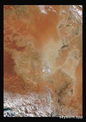 The Earth on 22 September 2020 · Lake Eyre, Australia