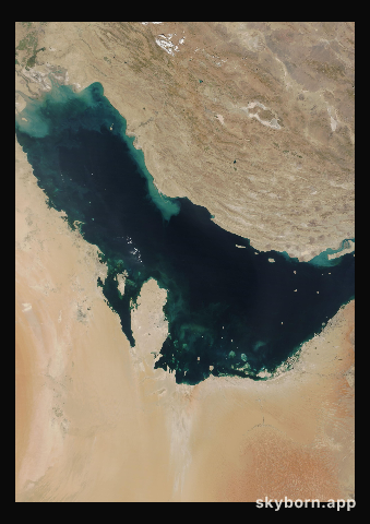 The Earth on 10 October 2020 · Persian Gulf