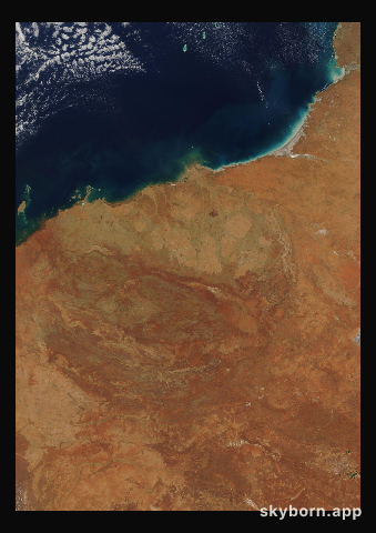 The Earth on 21 October 2020 · Pilbara, Western Australia