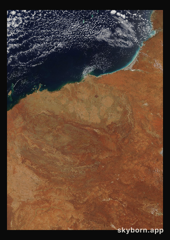 The Earth on 26 October 2020 · Pilbara, Western Australia