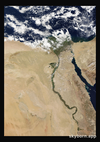 The Earth on 4 November 2020 · Nile Delta and Sinai