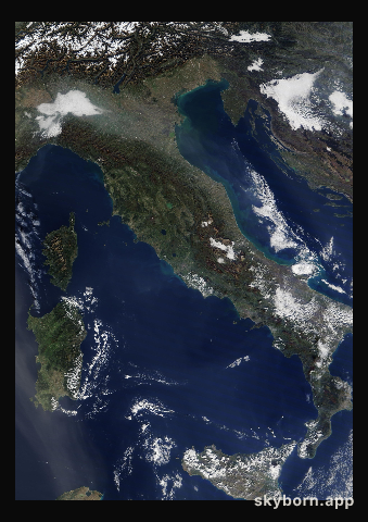The Earth on 7 November 2020 · Italy and the Adriatic