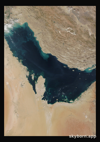The Earth on 9 November 2020 · Persian Gulf