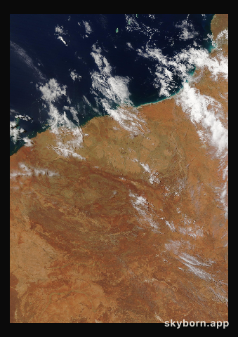 The Earth on 22 November 2020 · Pilbara, Western Australia