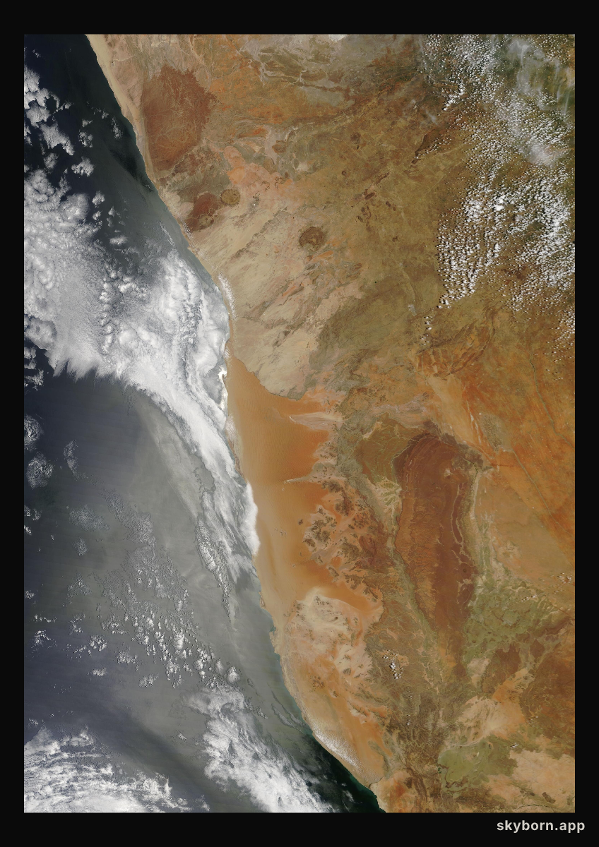 The Earth on 7 December 2020 · Namib Desert