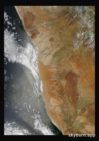 The Earth on 7 December 2020 · Namib Desert