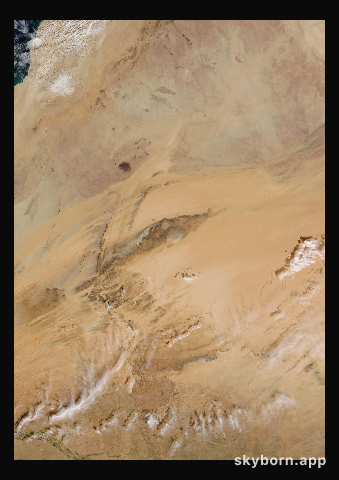 The Earth on 15 December 2020 · Eye of the Sahara, Mauritania