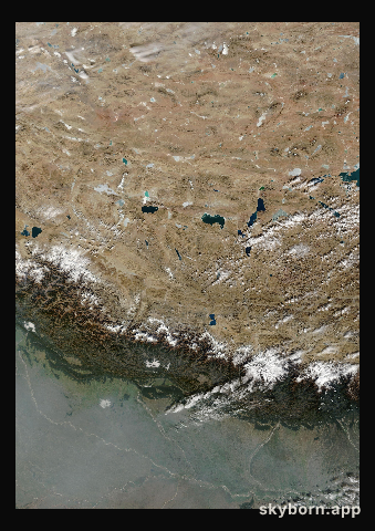 The Earth on 24 December 2020 · Himalaya and Tibet