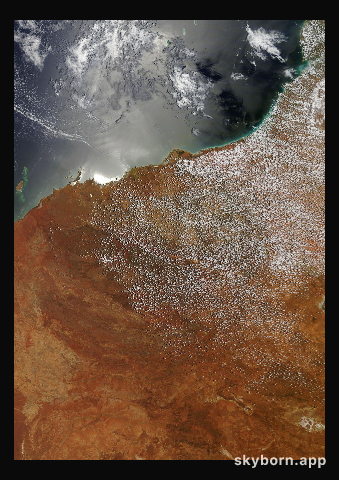 The Earth on 25 December 2020 · Pilbara, Western Australia