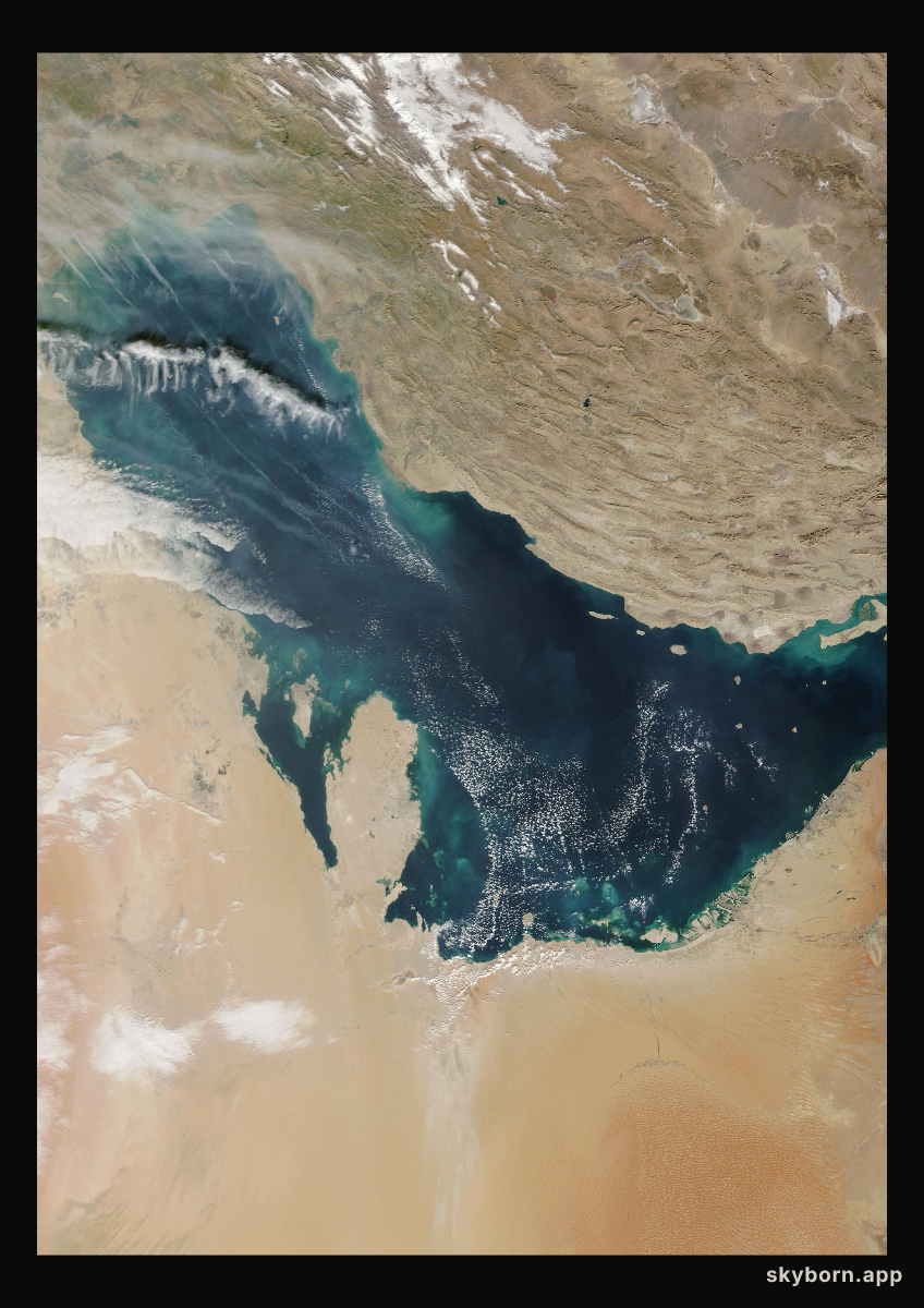 The Earth on 29 December 2020 · Persian Gulf