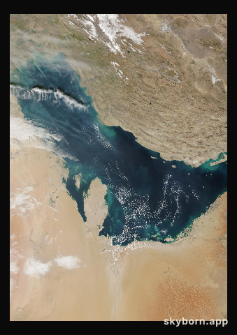 The Earth on 29 December 2020 · Persian Gulf