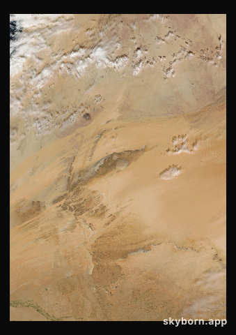 The Earth on 4 January 2021 · Eye of the Sahara, Mauritania