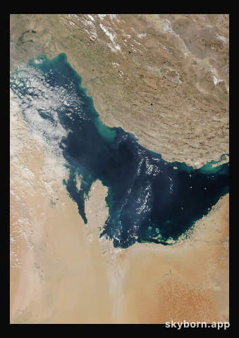 The Earth on 5 January 2021 · Persian Gulf