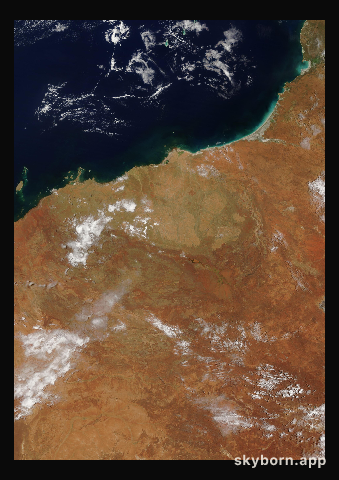 The Earth on 7 January 2021 · Pilbara, Western Australia