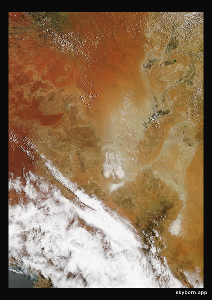 The Earth on 13 January 2021 · Lake Eyre, Australia