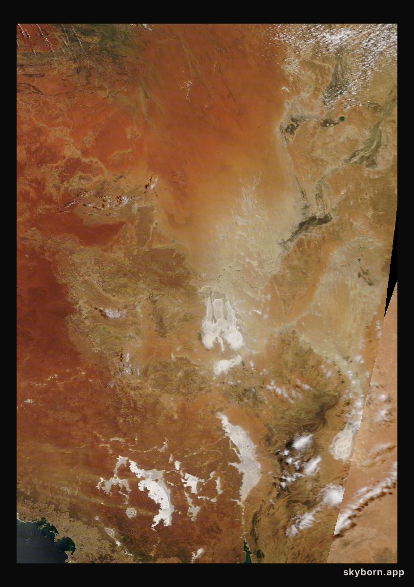 The Earth on 20 January 2021 · Lake Eyre, Australia