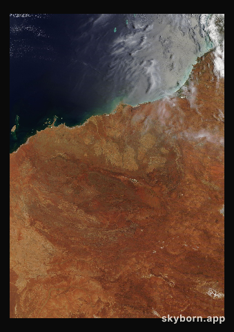 The Earth on 28 January 2021 · Pilbara, Western Australia