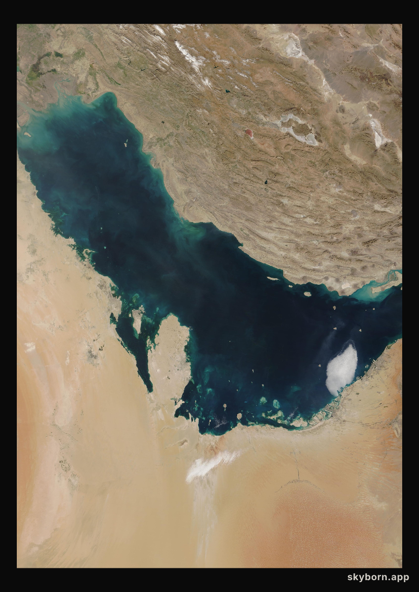 The Earth on 4 February 2021 · Persian Gulf