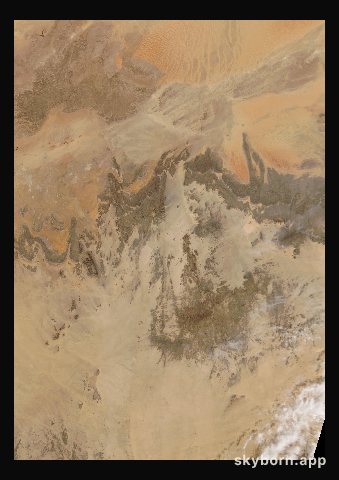 The Earth on 9 February 2021 · Sahara, Algeria