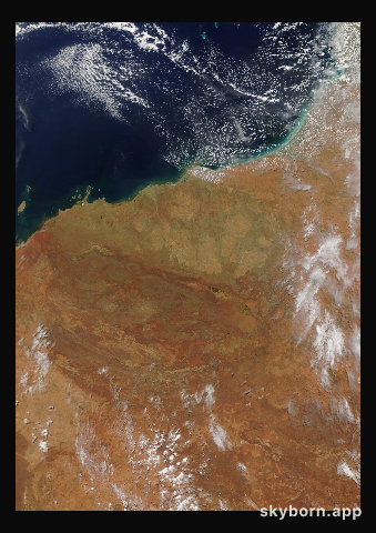 The Earth on 10 February 2021 · Pilbara, Western Australia