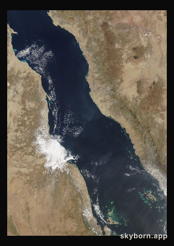 The Earth on 14 February 2021 · Red Sea