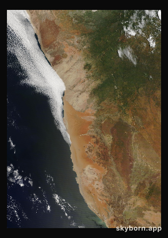 The Earth on 18 February 2021 · Namib Desert