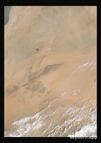 The Earth on 19 February 2021 · Eye of the Sahara, Mauritania