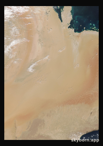 The Earth on 22 February 2021 · Empty Quarter, Arabia