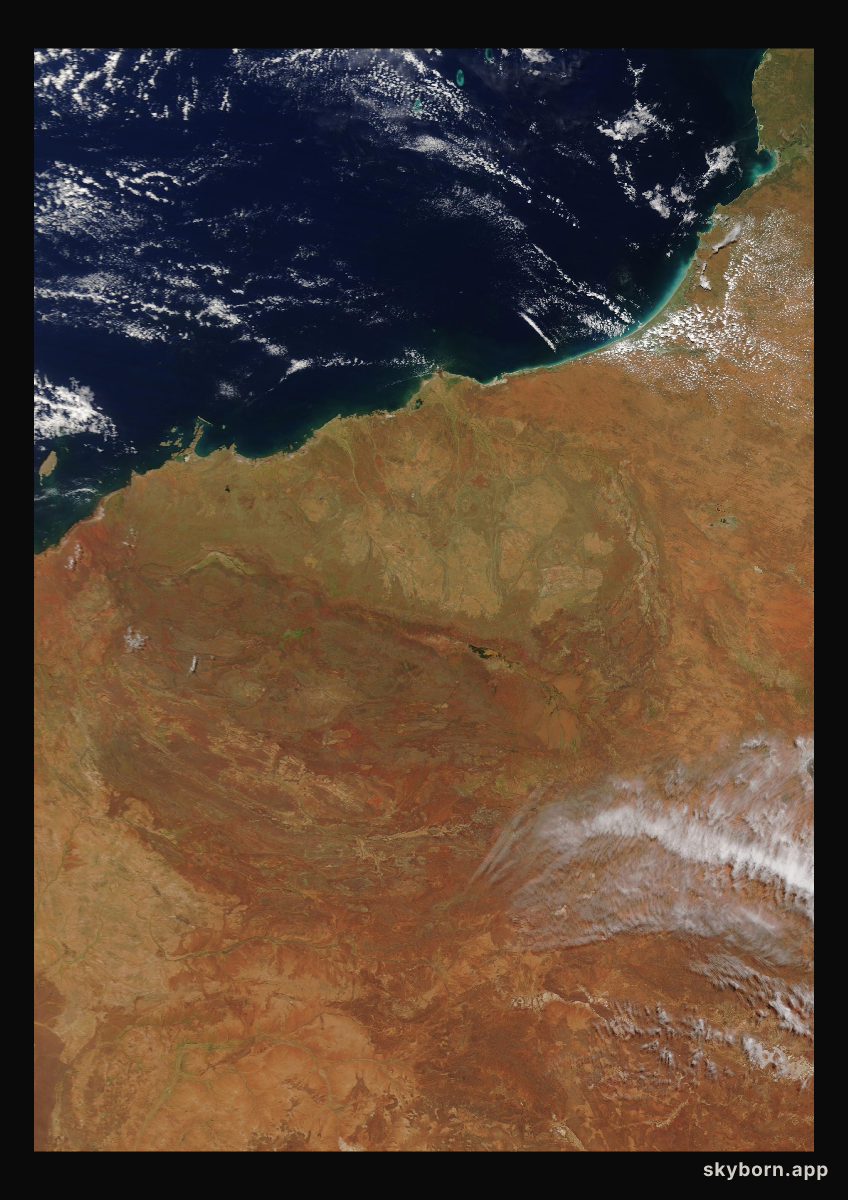 The Earth on 26 February 2021 · Pilbara, Western Australia