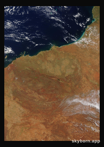 The Earth on 26 February 2021 · Pilbara, Western Australia