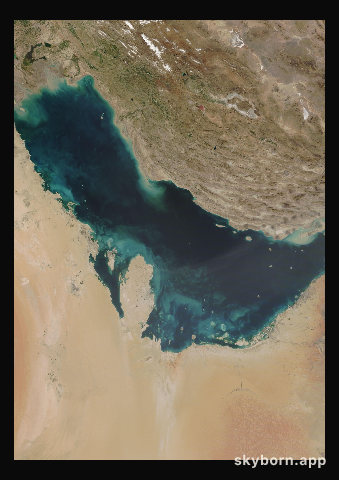 The Earth on 6 March 2021 · Persian Gulf