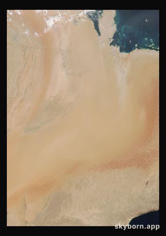 The Earth on 10 March 2021 · Empty Quarter, Arabia