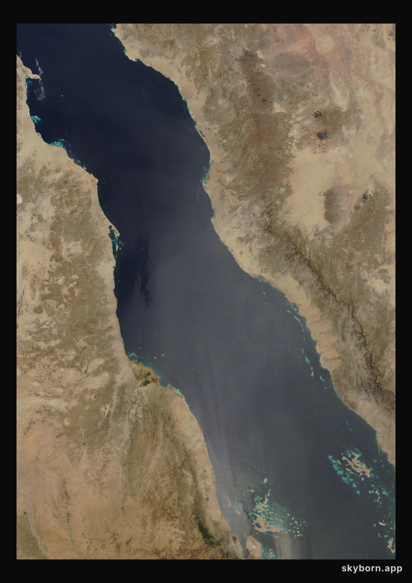 The Earth on 23 March 2021 · Red Sea