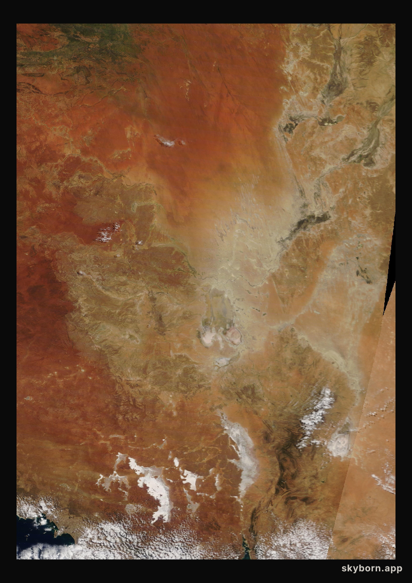 The Earth on 25 March 2021 · Lake Eyre, Australia