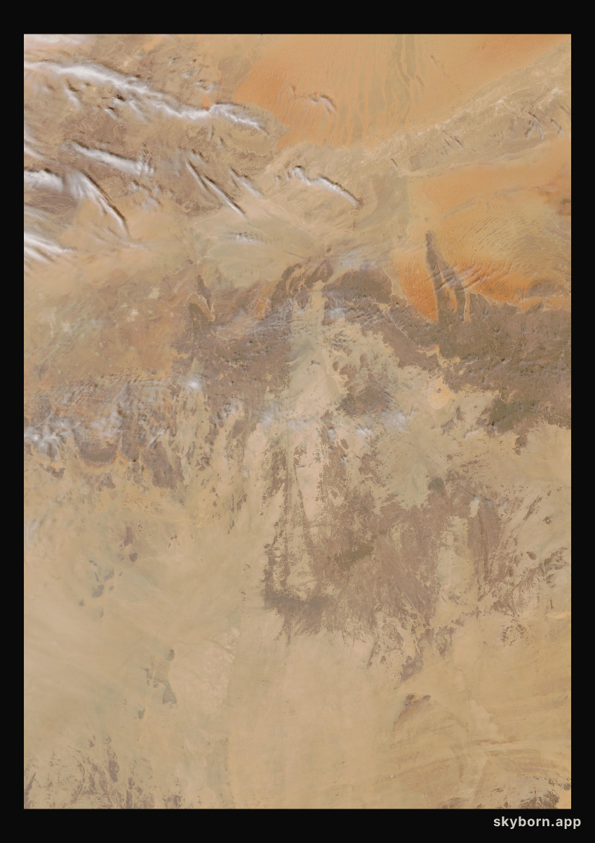 The Earth on 28 March 2021 · Sahara, Algeria