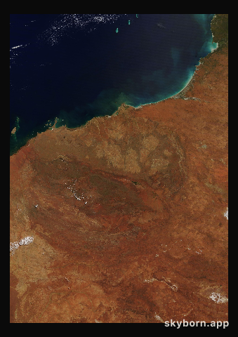 The Earth on 2 April 2021 · Pilbara, Western Australia