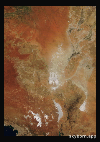 The Earth on 3 April 2021 · Lake Eyre, Australia