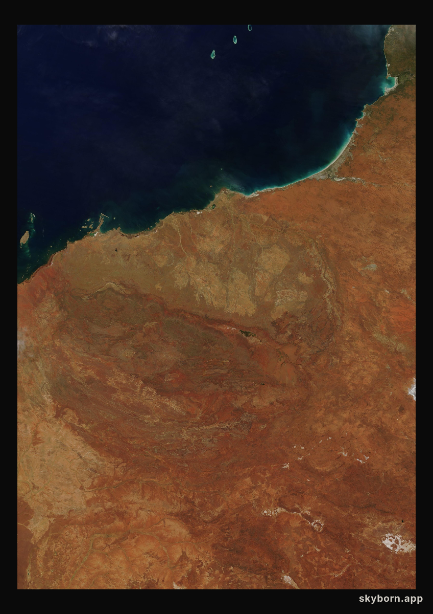 The Earth on 4 April 2021 · Pilbara, Western Australia